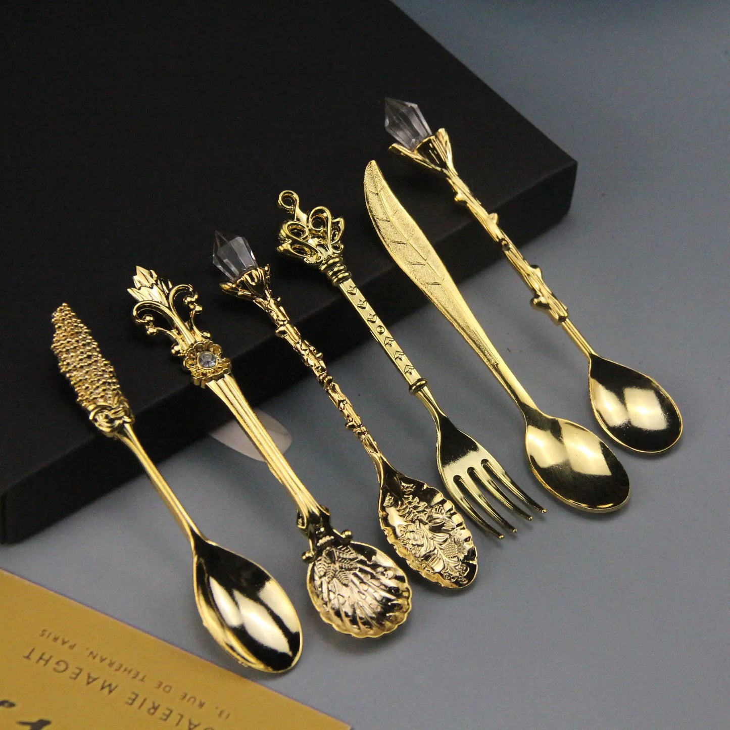 Vintage Royal Coffee Spoon Set of 6 for Desserts