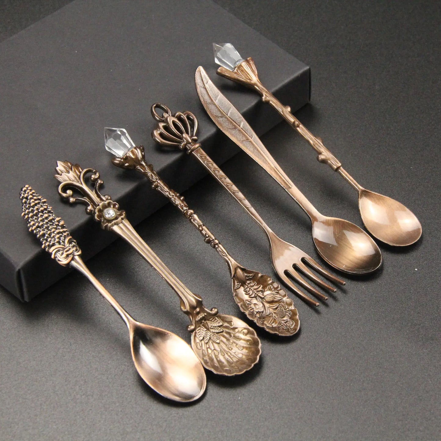 Vintage Royal Coffee Spoon Set of 6 for Desserts