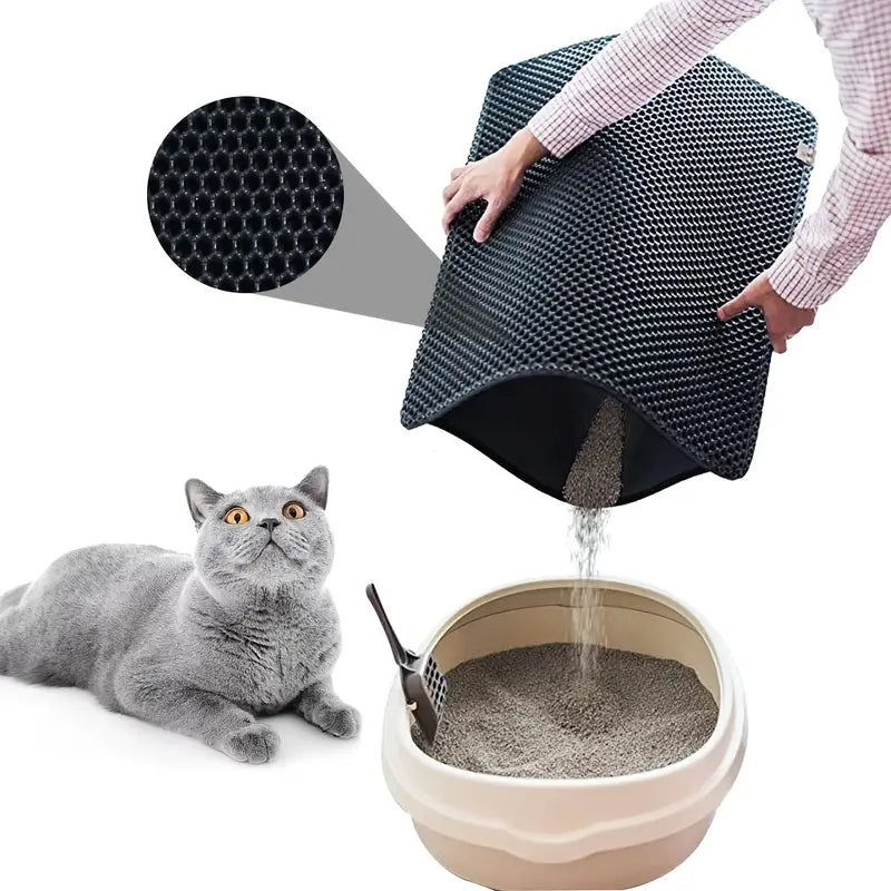 Double-Layer Cat Litter Mat
